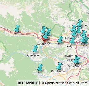 Mappa Via della Repubblica, 10051 Avigliana TO, Italia (9.106)