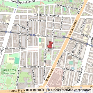Mappa Via Giacomo Medici, 91, 10145 Torino, Torino (Piemonte)