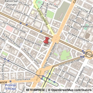 Mappa Via Pier Dionigi Pinelli, 4/A, 10144 Torino, Torino (Piemonte)