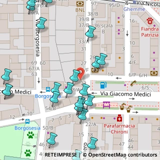Mappa Via Giacomo Medici, 10100 Torino TO, Italia (0.08276)