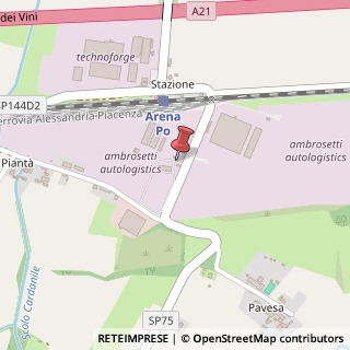 Mappa Strada Provinciale Arena Po, Km3e4, 27040 Arena Po, Pavia (Lombardia)