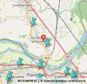 Mappa Via Monsignor Mezzadri, 26865 San Rocco Al Porto LO, Italia (3.63692)