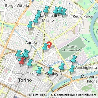 Mappa Via Perugia, 10152 Torino TO, Italia (1.2925)