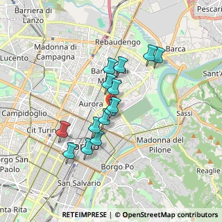 Mappa Via Perugia, 10152 Torino TO, Italia (1.42357)