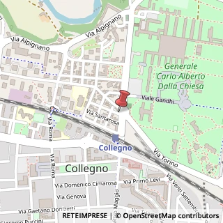 Mappa Via Giuseppe Garibaldi, 2, 10093 Collegno, Torino (Piemonte)