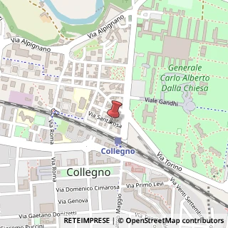 Mappa Via Santarosa Santorre, 21, 10093 Collegno, Torino (Piemonte)