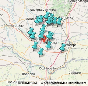 Mappa Via Sabbioni Argine, 45026 Lendinara RO, Italia (10.0565)