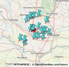 Mappa Via Sabbioni Argine, 45026 Lendinara RO, Italia (9.4715)