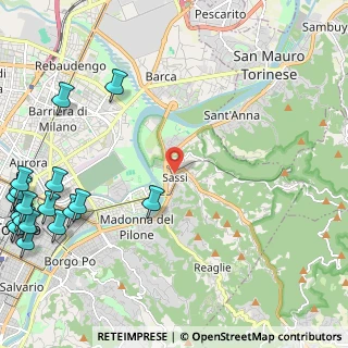 Mappa Via Carlo Della Porta, 10132 Torino TO, Italia (3.6415)