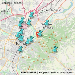 Mappa Via Carlo Della Porta, 10132 Torino TO, Italia (3.89643)