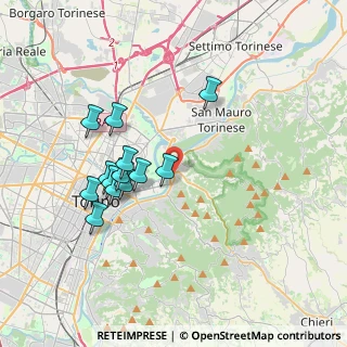 Mappa Via Carlo Della Porta, 10132 Torino TO, Italia (3.40385)
