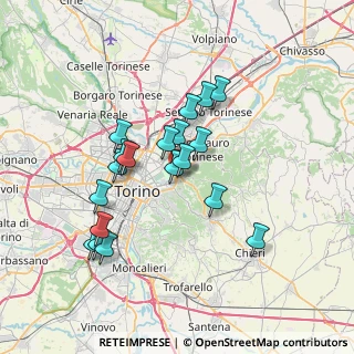 Mappa Via Carlo Della Porta, 10132 Torino TO, Italia (6.31789)
