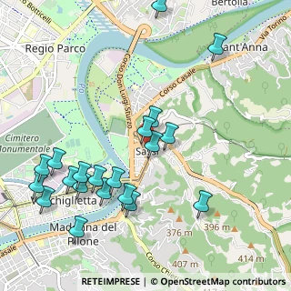 Mappa Strada al Traforo di Pino, 10132 Torino TO, Italia (1.17)
