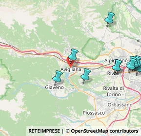 Mappa 10051 Avigliana TO, Italia (10.07636)