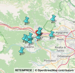 Mappa 10051 Avigliana TO, Italia (5.02455)