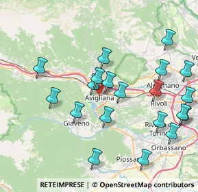 Mappa 10051 Avigliana TO, Italia (8.7415)