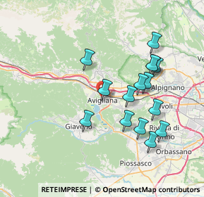 Mappa 10051 Avigliana TO, Italia (7.094)