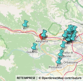 Mappa 10051 Avigliana TO, Italia (8.7815)