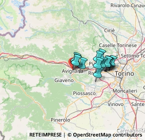 Mappa 10051 Avigliana TO, Italia (9.36429)