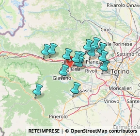 Mappa 10051 Avigliana TO, Italia (9.83133)