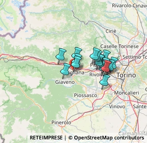 Mappa 10051 Avigliana TO, Italia (9.29063)