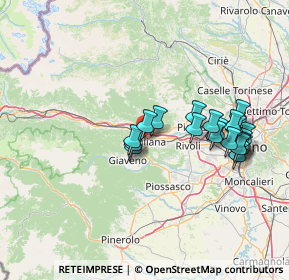 Mappa 10051 Avigliana TO, Italia (13.8205)