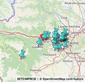 Mappa 10051 Avigliana TO, Italia (11.28944)