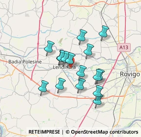 Mappa Via Polesana per Rovigo, 45026 Lendinara RO, Italia (5.56563)