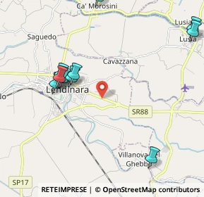 Mappa Via Polesana per Rovigo, 45026 Lendinara RO, Italia (2.38)