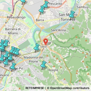 Mappa Strada Comunale di Sassi, 10132 Torino TO, Italia (3.668)