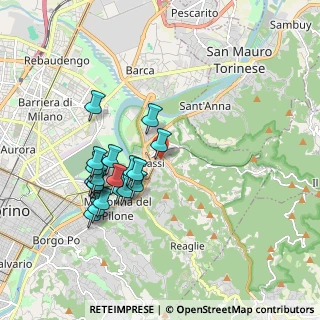 Mappa Strada Comunale di Sassi, 10132 Torino TO, Italia (1.73632)