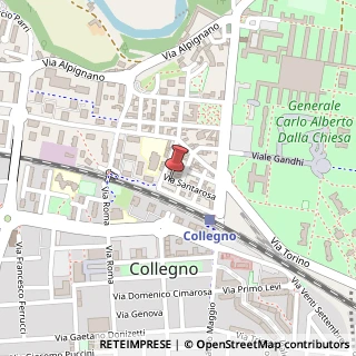 Mappa Via Santorre di Santarosa, 15, 10093 Collegno, Torino (Piemonte)