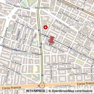 Mappa Via Amedeo Peyron, 45, 10143 Torino, Torino (Piemonte)