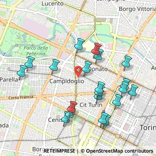 Mappa 10143 Torino TO, Italia (1.1015)