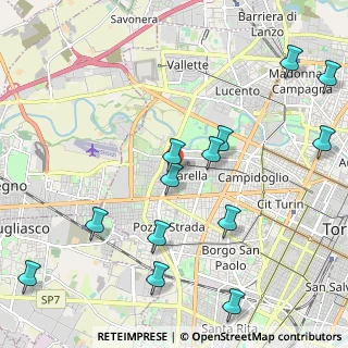 Mappa Via Valentino Carrera, 10146 Torino TO, Italia (2.51231)