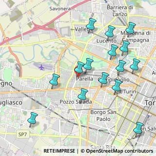 Mappa Via Valentino Carrera, 10146 Torino TO, Italia (2.28667)