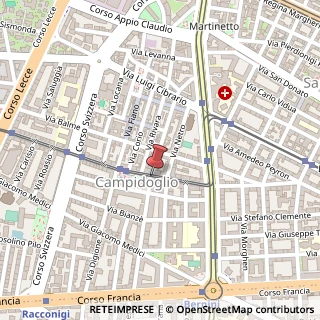 Mappa Via Nicola Fabrizi,  13, 10143 Torino, Torino (Piemonte)