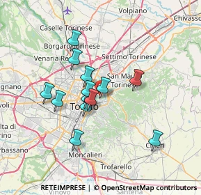 Mappa Via Alfonso Varano, 10153 Torino TO, Italia (5.62385)