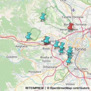 Mappa Via A. Lincoln, 10098 Rivoli TO, Italia (6.73182)