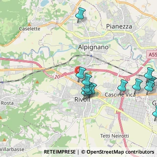 Mappa Via A. Lincoln, 10098 Rivoli TO, Italia (2.35846)