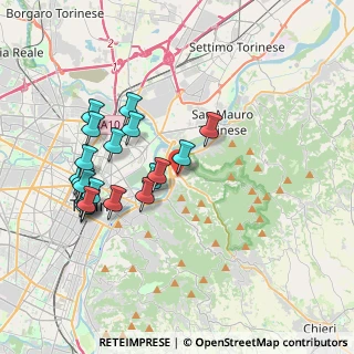 Mappa Piazza Giovanni dalle Bande Nere, 10132 Torino TO, Italia (3.796)