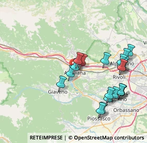 Mappa Via Piave, 10051 Avigliana TO, Italia (8.2525)
