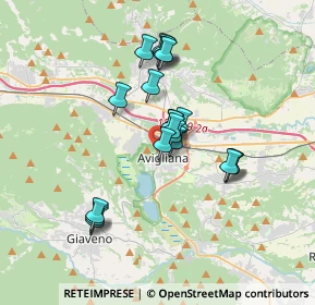 Mappa Via Piave, 10051 Avigliana TO, Italia (2.842)