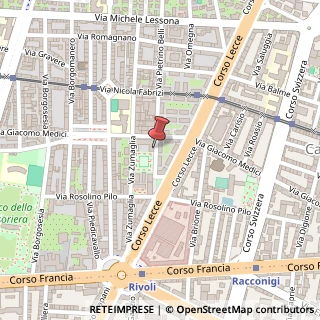 Mappa Via Pietrino Belli, 23 B, 10145 Torino, Torino (Piemonte)