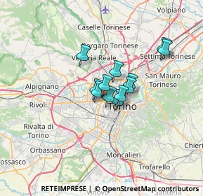 Mappa Via Vittorio Asinari di Bernezzo, 10100 Torino TO, Italia (4.02083)