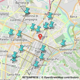 Mappa Via Bernardino Lanino, 10152 Torino TO, Italia (2.39375)