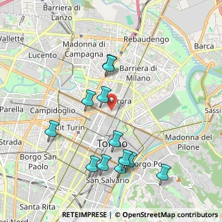 Mappa Via Bernardino Lanino, 10152 Torino TO, Italia (2.06833)