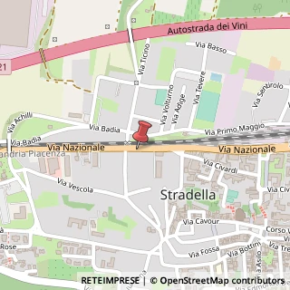 Mappa Via Nazionale, 54, 27049 Stradella, Pavia (Lombardia)