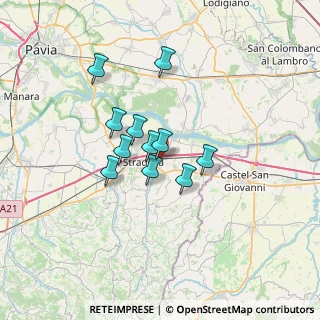 Mappa Via Previano, 27049 Stradella PV, Italia (4.92727)