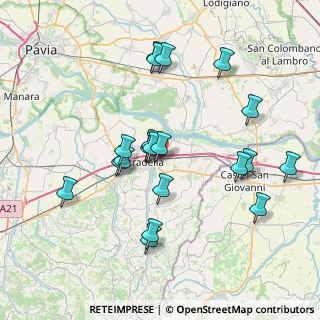 Mappa Via Previano, 27049 Stradella PV, Italia (7.4195)